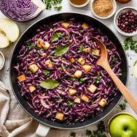 Easy Sweet and Sour Red Cabbage Saute