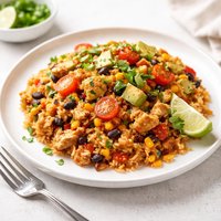 Easy Taco Chicken and Rice Skillet