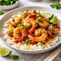 Easy Thai Coconut Shrimp and Rice
