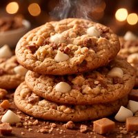 Easy to Make Toffee White Chocolate Chip Cookies