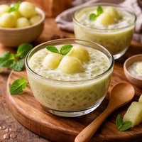 Easy to Prepare Honeydew Sago Pudding