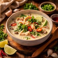 Easy Tom Kha Thai Coconut Soup