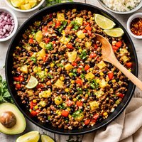 Easy Tropical Beef Skillet
