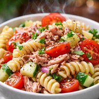 Easy Tuna Pasta Salad for One