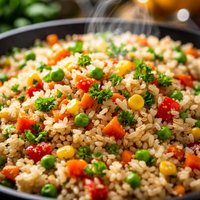 Easy Vegetarian Brown Rice Pilaf