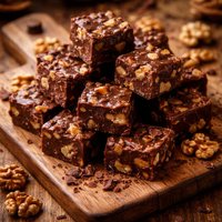 Easy Walnut and Chocolate Fudge