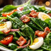 Easy Wilted Spinach Salad