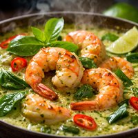 Easy Yummy King Prawn Thai Green Curry