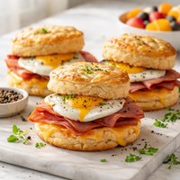 Egg and Ham Biscuits