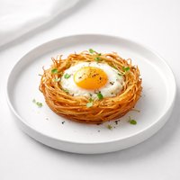 Egg in a Potato Nest