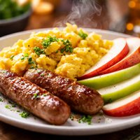Egg Sausage and Apple Brunch