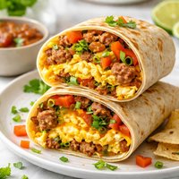Egg Sausage Breakfast Burrito