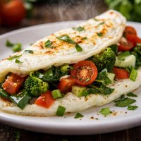 Egg White Veggie Omelette