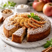Eggless Apple Cake