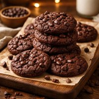 Eggless Chocolate Cookies