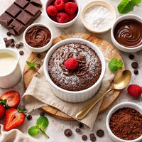 Eggless Chocolate Souffle