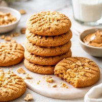 Eggless Peanut Butter Cookies