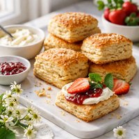 Eggless Tender Flaky Scones