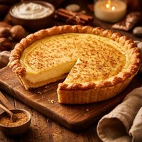 Eggnog Custard Pie