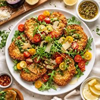 Eggplant Aubergine Milanese Snitchel