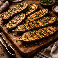 Eggplant Aubergine on the Grill
