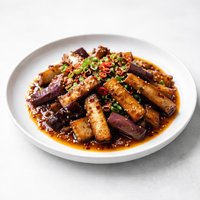 Eggplant Aubergine with Hot Garlic Sauce