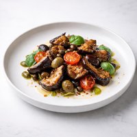 Eggplant with Capers and Olives