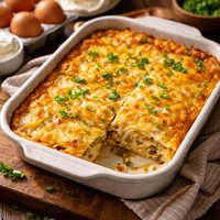 Eggs Cheese Green Chiles and Sour Cream Bake