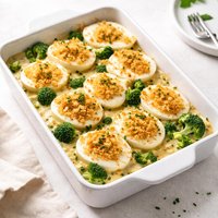 Eggs Divan Deviled Egg Casserole