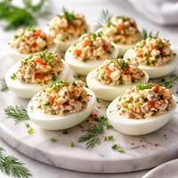 Eggs Stuffed with Crabmeat