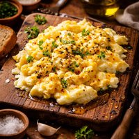 Eggs with Cheese and Olive Oil