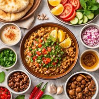 Egyptian Fool Fava Beans Traditional Breakfast