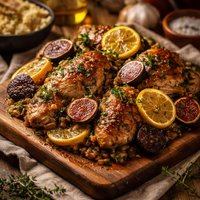 Egyptian Lemon Chicken with Figs