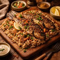 Egyptian Sayyadiah Fish with Rice