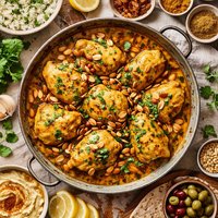 Egyptian Yellow Chicken with Almonds