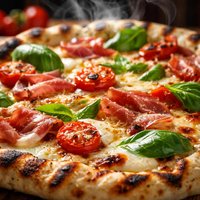 Elegant Grilled Pizza