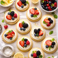 Elegant Mascarpone Topped Sugar Cookies Deceivingly Easy