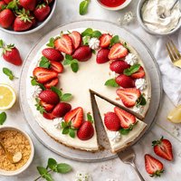 Elegant Strawberry Cheesecake