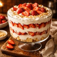 Elegant Strawberry Cheesecake Trifle