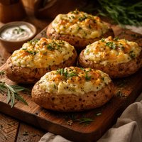 Elegant Tarragon Twice Baked Potatoes