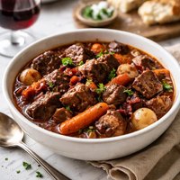 Elk Stew Bourguignon