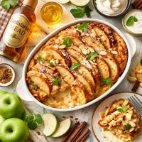 English Lindisfarne Mead and Apple Cream Pudding