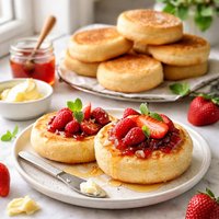 English Muffins or Crumpets