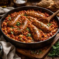 English Sausage and Bean Casserole