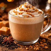 English Toffee Tea Latte