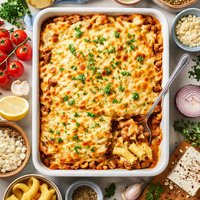 Enlightened Pastitsio Greek Pasta Comfort Casserole