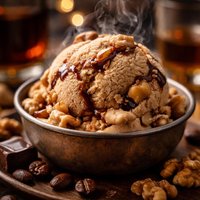 Espresso Rum and Walnut Ice Cream