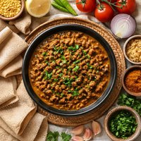 Ethiopian Ground Beef Mild Stew Minchet Abesh Alicha