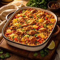 Exotic Chicken Rice Casserole