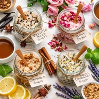 Exotic Flavored Sugars for Coffee and Tea